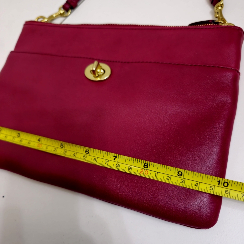 COACH Dark Red Crossbody Bag - Picture 11 of 11